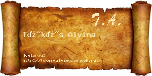 Tőkés Alvina névjegykártya